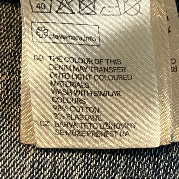 H&M Blue Skinny Jeans with Vintage Wash - Picture 4 of 11